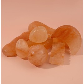 QYLHH 2 Pcs Himalayan Salt Foot Rasp Foot File Hot Massage Stones Cold Stones Set Warm Rocks Kit for Facial SPA