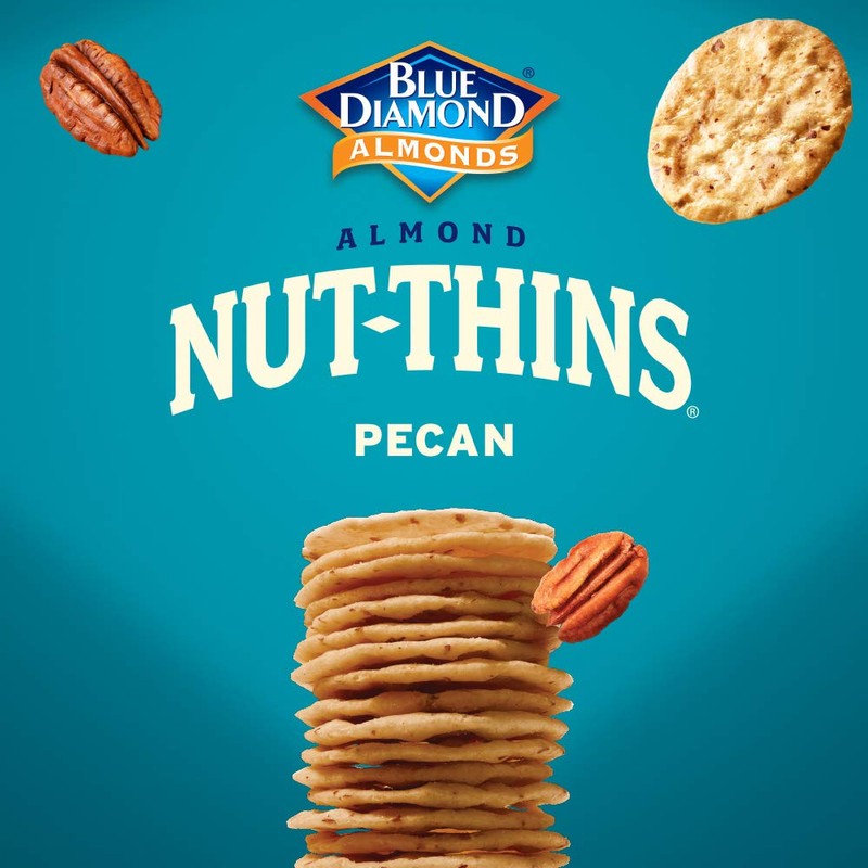 Blue Diamond Almonds, Pecan Thins Gluten Free Cracker Crisps perfect