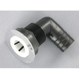 Replacement Boat Parts Sink Drain w/Chrome Flange Basket, 1" Hose Barb