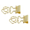 100 Pcs Mini Binder Clips Flower Shape Strong Clamping Force