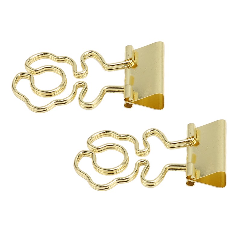 100 Pcs Mini Binder Clips Flower Shape Strong Clamping Force
