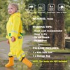 Fewlby Rain Suit Kids Puddle Suit, All in One Waterproof