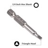Eyech 5pcs Triangle Head Screwdriver Bits Magnetic Triangle Bit Set