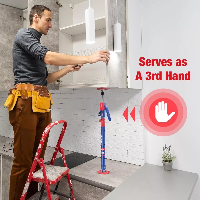 WORKPRO Cabinet Jack Support Pole 23-3/5" to 45-3/10" Steel Telescopic