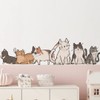 Fujitoya Cat Silhouette Wall Sticker Removable Living Room DIY Entrance