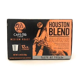 Cafe Ole Taste of Texas Gourmet Coffee K Cups Gift Assortment, 12ct. (36 Cups) Houston Blend, Texas Pecan, Taste of San Antonio, Set of 2