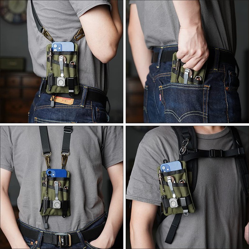 VIPERADE VE1 EDC Tool Pocket Organizer,Small EDC Pouch with 5