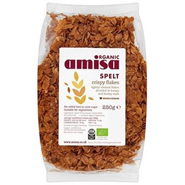 Amisa Organic Crispy Spelt Flakes 250g X 4 (Pack of 4)