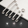 25 Pack Kitchen Cabinet Handles 3-3/4 Inch Hole Center Brushed