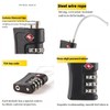 TSA Suitcase Lock, TSA Lock Suitcase with Additional Luggage Tag,