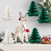 Dmnnlp Pack of 6 Paper Christmas Tree Decoration, Mini Table