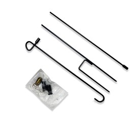 Garden Flag Stand Holder Iron Garden Flag Pole 36.5*X16.5inch with Flag stopper and Clips Display Garden Season Flag for yard Decroate your Garden