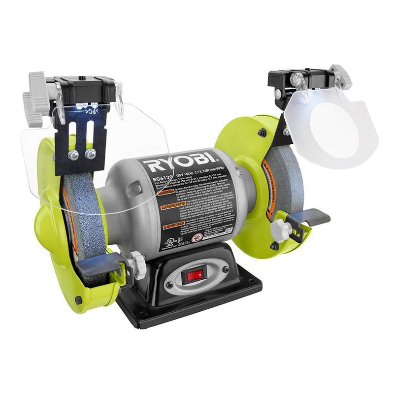 RYOBI GIDDS2-3554576 6" 2.1 Amp Grinder With Led Lights
