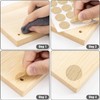 12 Sheet/648 Pcs Wood Texture Screw Caps - PVC Cover