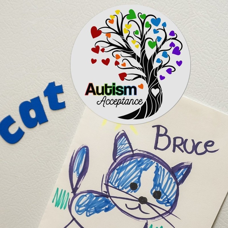 GRAPHICS & MORE Autism Acceptance Tree of Life with Hearts