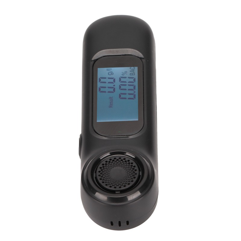 Black Portable Breathalyzer Noncontact High Accuracy Alcohol Tester USB Rechargeable