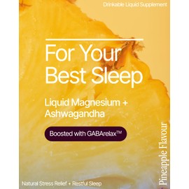 BeMe BeZen Sleep Aid Supplement Natural Without Melatonin - 2X Absorption Than Pills - Sleep aids for Adults with Magnesium, Ashwagandha, Chamomile, L-Theanine & GABA - Delicious Pineapple