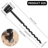 Abizarch Bushcraft Hand Drill Carbon Steel Manual Auger Drill Portable
