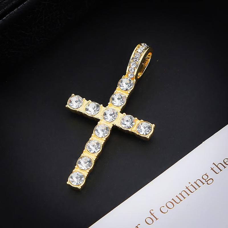 Cross Necklace for Men & Women, 2024 Trendy Iced Out