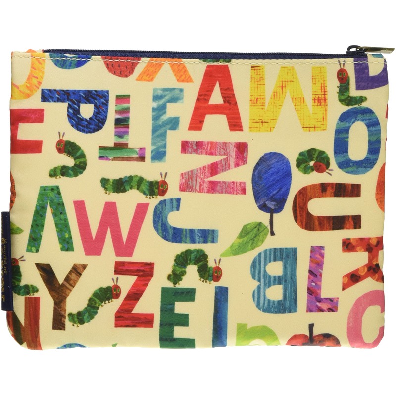 I-Planning K-1980 Harapeko Aomushi 2-Tier Pouch, Alphabet W 7.5 x