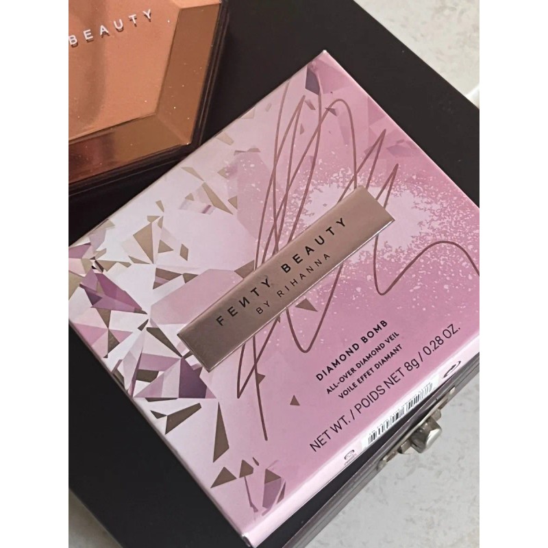 Fenty Beauty Diamond Bomb Iluminador Rosé Rave En Polvo 8g