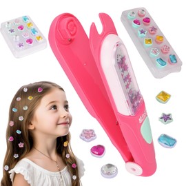 Hair Gem Stamper gift set,Decorate hair jewels to shine brightly,And the gems and tools can be reused,Sparkling diamonds are suitable for girls' birthday gifts, DIY hairstyles, parties, and outings.