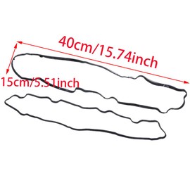 Riloer Engine Valve Rocker Cover Gasket, Rubber Car Engine Valve Cover Gasket Bolt Seals Set Compatible with Citroen Berlingo C2 C3 C4 Xsara Peugeot 1007 206 207 307 308 Partner, 0249.A9