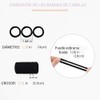 Triko Paquete de 100 Ligas para el cabello, Coleteros para