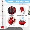 Spin Mop Handle,Scrubber Mop Head and Mop Base Compatible for