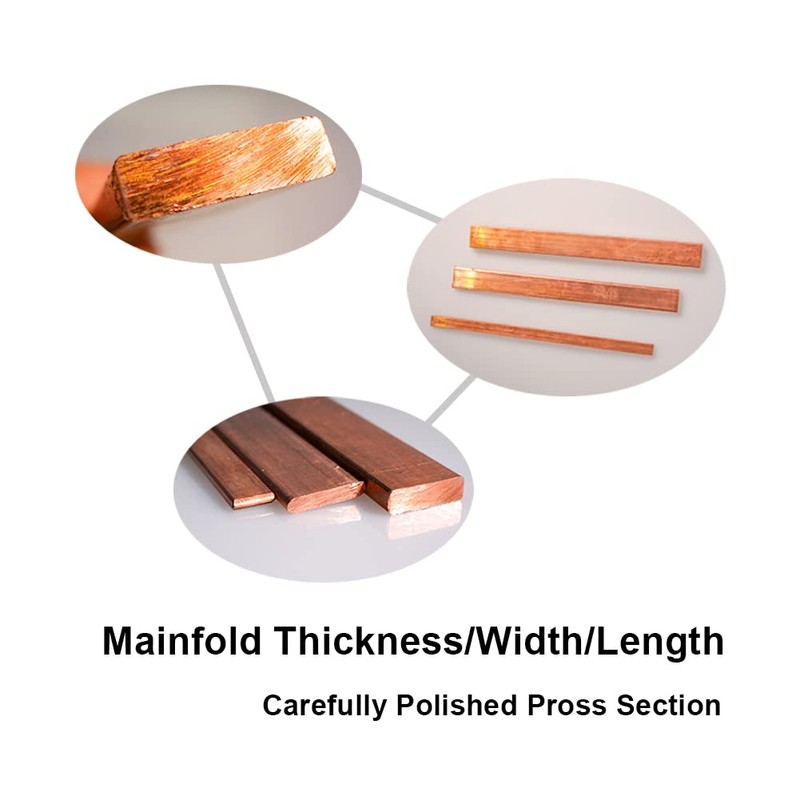 Ququyi Pure Copper Flat Bar 3/16" T × 1.2" W