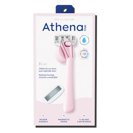 Athena Club Razor Kit | Smooth for Spring | Hyaluronic Acid Serum:_Rose