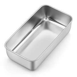 P&P Chef Loaf Pan Set, 9 x 5 Inch Bread Pans, Stainless Steel Loaf Toast Baking Pans F...