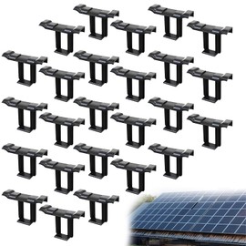 GmwyCzV Pack of 25 Solar Panel Water Drain Clips, 30 mm Drainage Clips, Solar Panel Cleaning Clips, PV Module Cleaning Clips, Solar Panel Accessories, for Water Drain PV Solar Panels Solar Panel