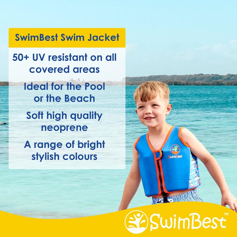 SwimBest Swim Vest - Swim Jacket/Buoyancy Aid with Safety Strap