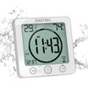 GXSTWU Digital Clock, Waterproof "Splashproof", Timer, Thermometer, Hygrometer, Half Bath