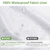 PILOTSHARK No Hook Waffle Weave Shower Curtain Set with Snap-in