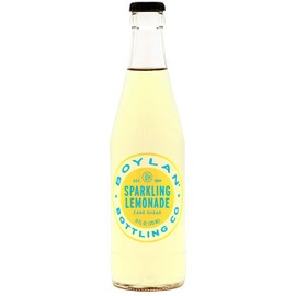 Boylan Bottling Pure Cane Sugar Soda Pop, Sparkling Lemonade, 12 oz Glass Bottles (Pack of 6)