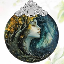 Stained Glass Ornaments for Christmas Tree, Christmas Ornament, Christmas Decoration, Christmas Ornaments Clearance, Heirloom Keepsake, Gift Exchange, Gift Idea, Bauble Present, Enchanted Forest Fairy