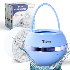 Bath Water Filter for Tub Faucet-8 Stages Bathtub Filter,2,500 Gallons of Filtration, Remove 99% Contaminants, Chlorine & Fluoride, Hard Water Softener, Enhances the Health of Skin, Hair & Nails-Blue