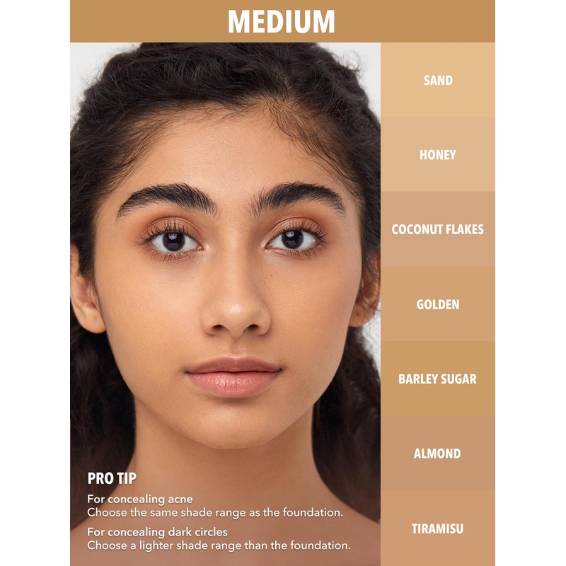 SHEGLAM 12HR Full Coverage Concealer Matte Finish Concealer Stick for