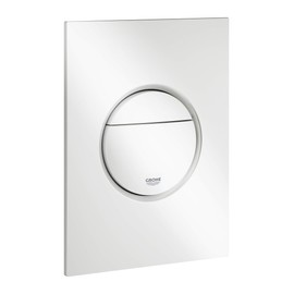 Grohe Nova Cosmopolitan 37601SH0 S S Size Toilet Actuator Plate with Alpine White 130 x 172 mm