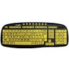 ACP Ezsee Low Vision Keyboard Large Print Yellow Keys by