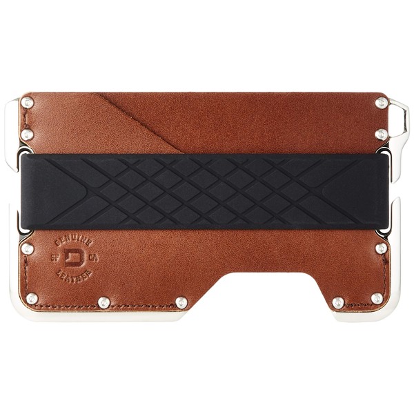 [ダンゴプロダクツ] DANGO WALLET【国内正規品】 コンパクトウォレット D02 ダッパーウォレット(ニッケルプレート) DAPPER WALLET シングルポケット ウィスキーブラウン
