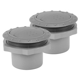 Mobestech 2pcs Round Air Conditioner Vent Covers for Rvs Cars Louvered Exhaust Grille for Easy Replacement and Maintenance