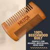 Wooden Beard Comb for Men - Pack of 2, Handcrafted
