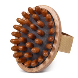 OWIIZI Wooden Scalp Brush Massage Body Tools, Wood Massager for Head Hair Growth Belly Fat Cellulite Multi Functional Air Cushion Massager for Men Women Elder