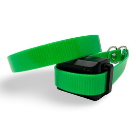 SparkDog Collars HiFlex Quick Adjust E-Collar Replacement Strap Dog Training Collar Fits Educator, Garmin, Dogtra, Sportdog Replacement Strap, Genuine BioThane®-Made in The USA (HiFlex Green, 3/4")