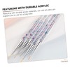 SAFIGLE 5pcs Acrylic Nail Art Drawing Pens Set Manicure Tools