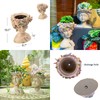 LC LCdecohome Face Flower Pot Head-Planters Succulent - 10 Inch