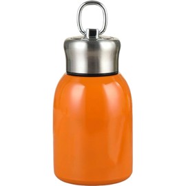 Mini 10oz Stainless Steel Water Bottle, 300ML Vacuum Insulated Water Bottle Leak Proof Sport Tumbler Cup Hot and Cold Water Bottle for Women Girls Kids Gift Milk Tea Lunch (Orange)